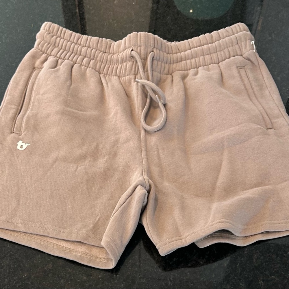 Thirty Years Beige Sweat Shorts NWOT